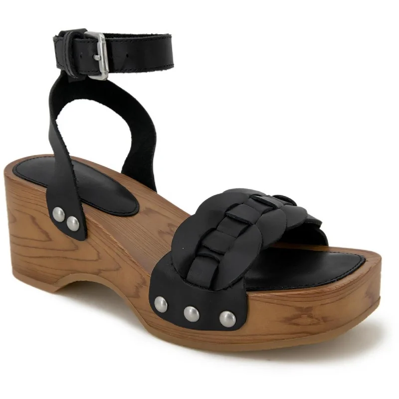 BARIE Womens Leather Square toe Ankle Strap