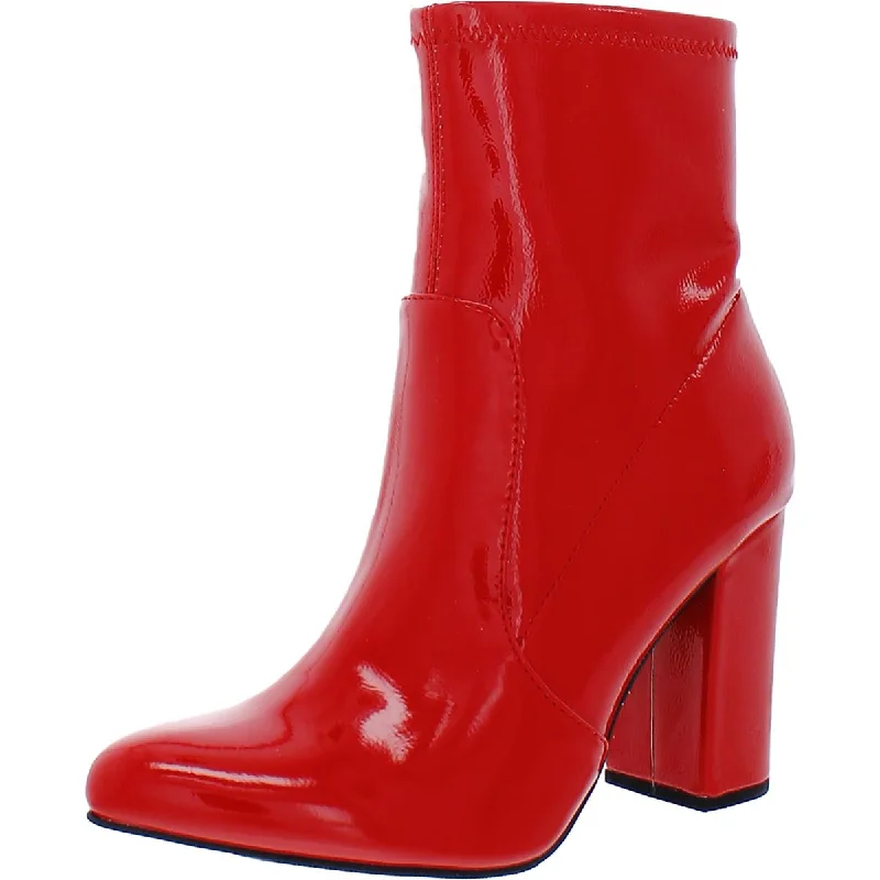 BECCIP Womens ZIPPER POINTED TOE Ankle Boots