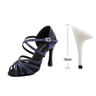 Blue 10cm Fine heel