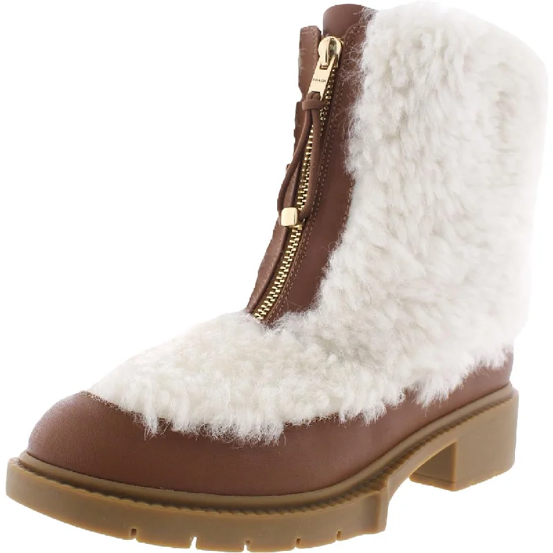 Leona Womens Leather Sheep Fur Winter & Snow Boots