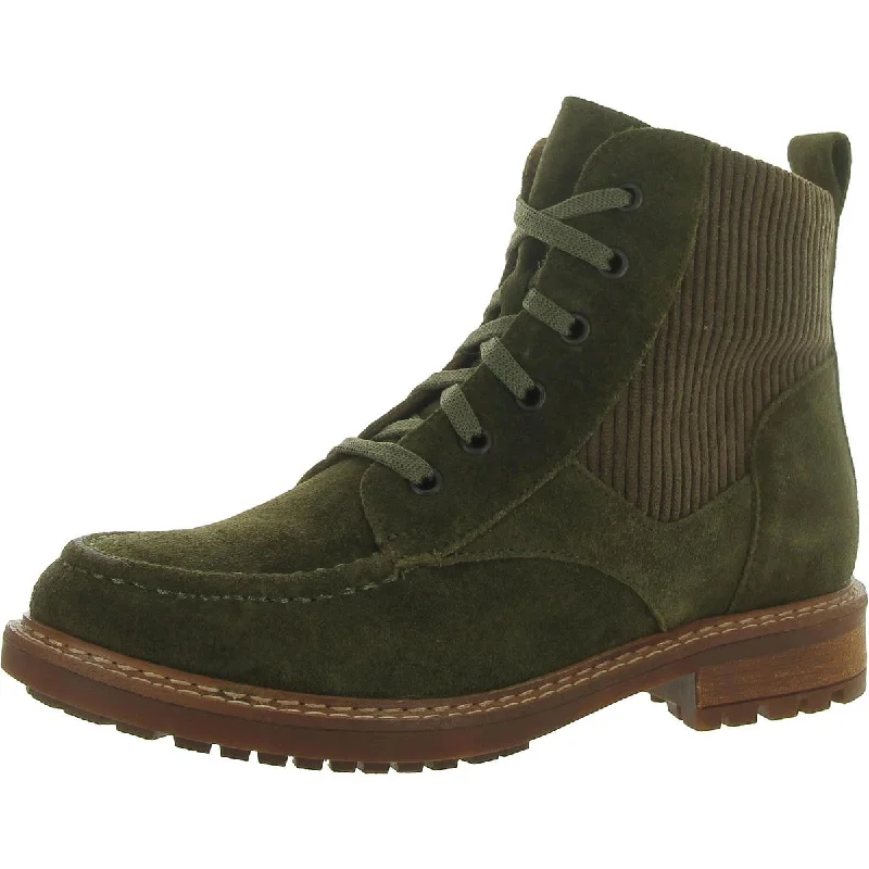 LONNIE Womens Leather Lace up Ankle Boots