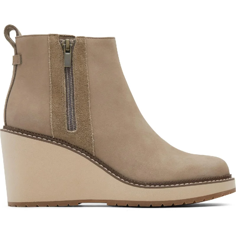 Raven Womens Nubuck Water Resistant Ankle Boots
