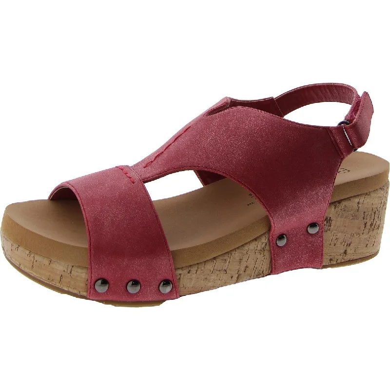 Refreshing Womens Wedge Cork Ankle Strap