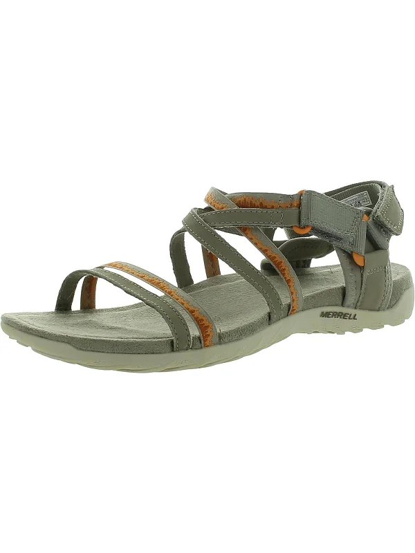 Terran 3 Cush Lattice Womens Leather Slip On Sport Sandals