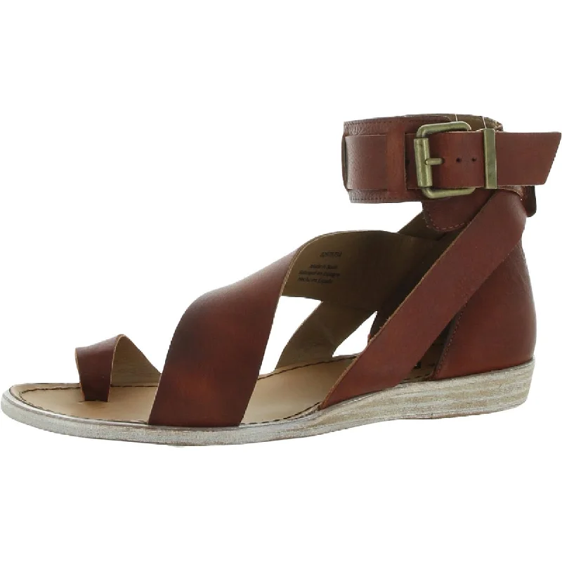 Vale Womens Leather Ankle Strappy Sandals