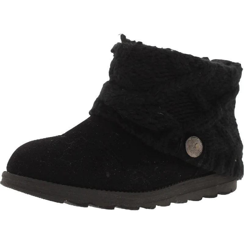 Womens Ankle Knit Booties