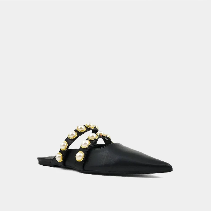 Women's Aura Mules In Black