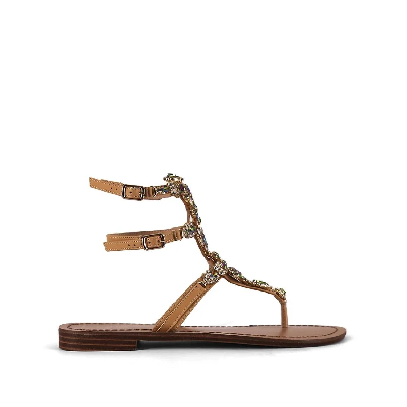 Women's Bernadette Flat Sandal In Nude