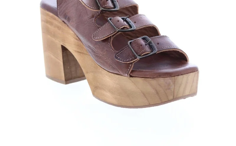 Women's Jordyn Heel Sandal In Teak Driftwood