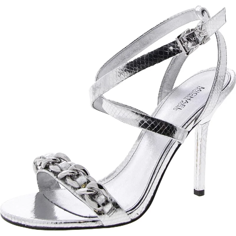 Womens Leather Sandals Heels