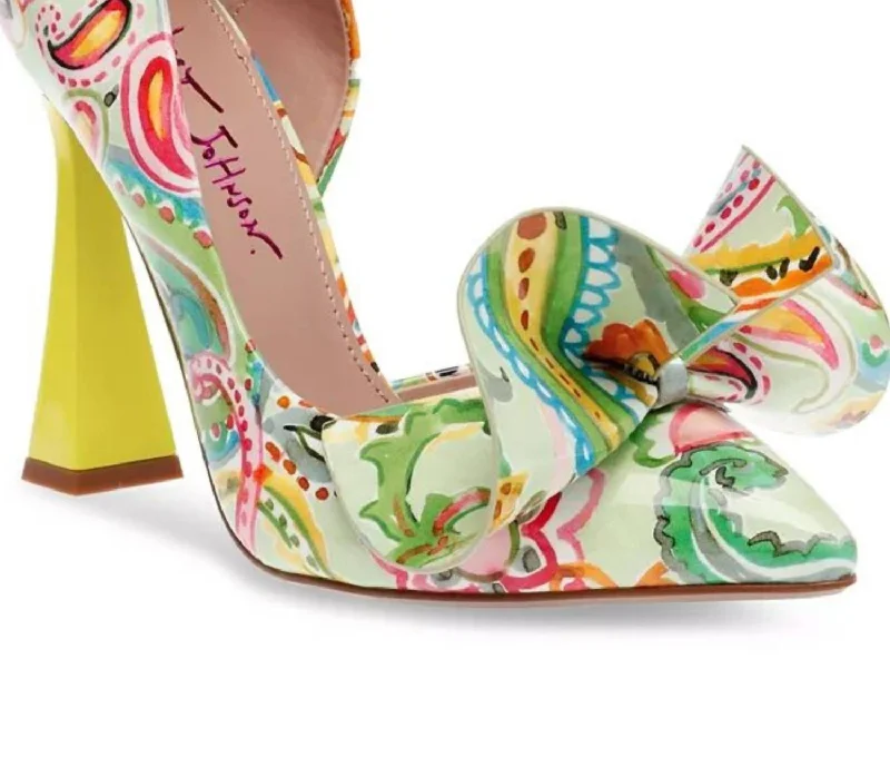 Women's Nobble Pumps Shoe In Paisly