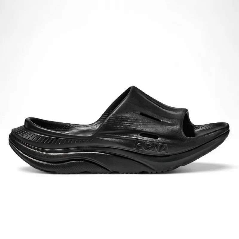 Women's Ora Recovery Slide 3 In Black / Black