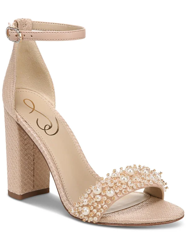 Yaro Perla Womens Woven Block Heel